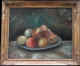 Nature morte aux pommes, Winceslas d'Erceville (Antiquit&eacute;s 32, antiquaire � Larressingle dans le Gers)